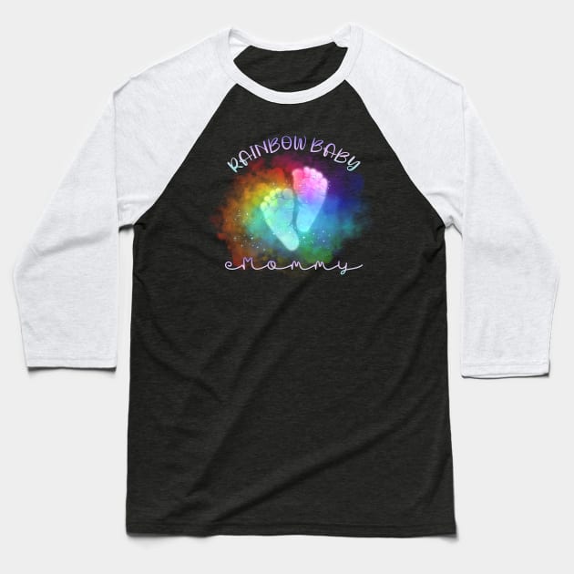 Rainbow pregnancy Baseball T-Shirt by arkitekta